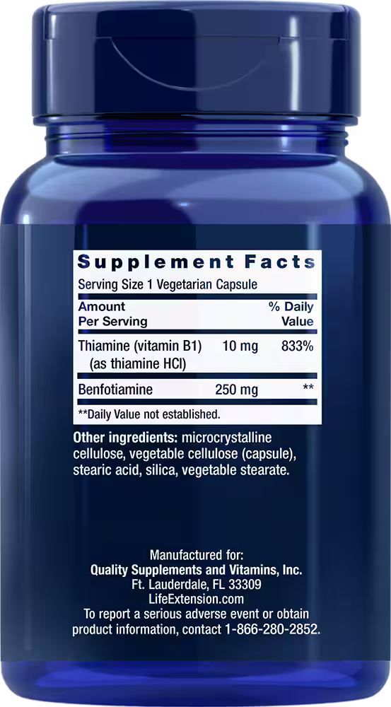 Mega Benfotiamine 120 Veg Caps