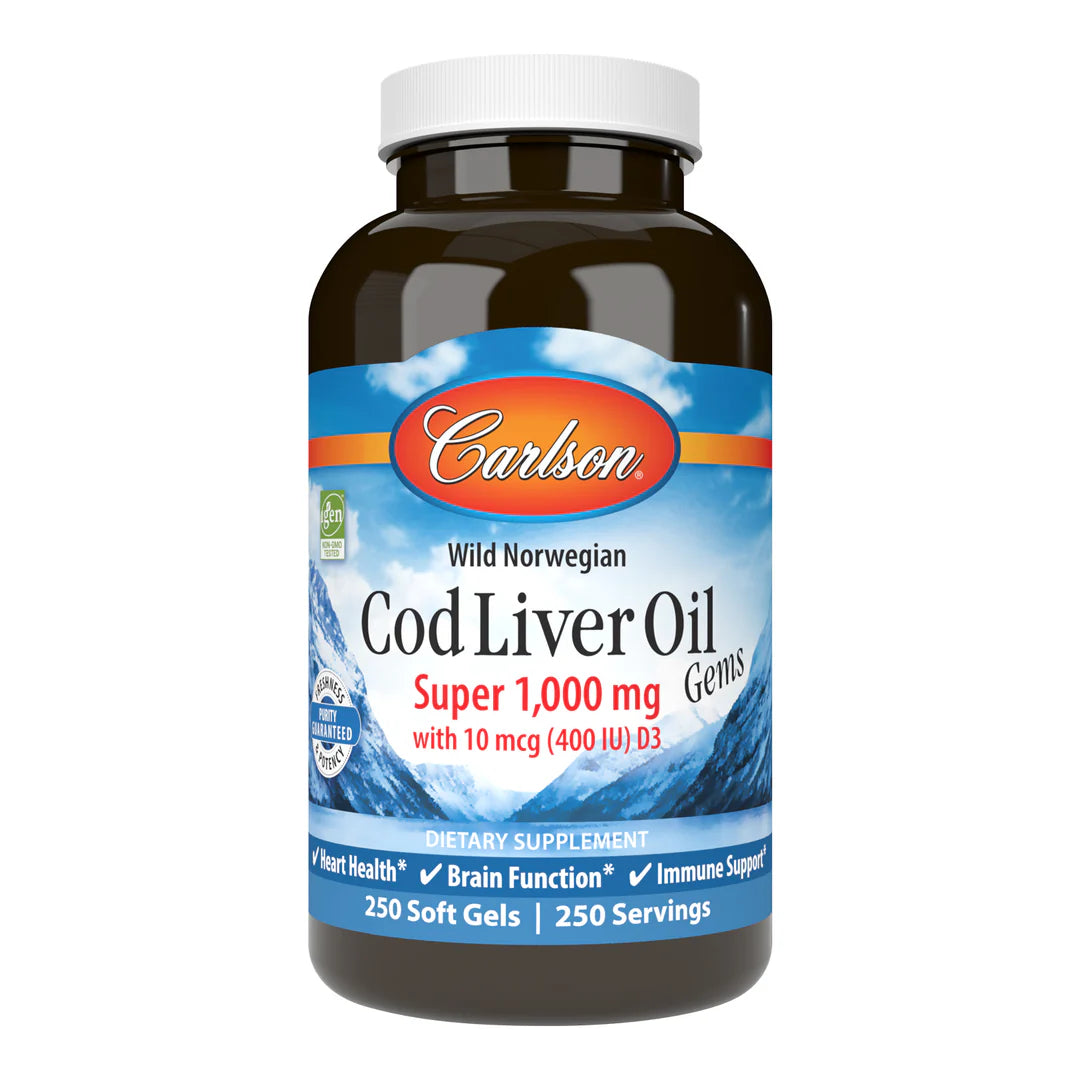 Super Cod Liver Oil Gems 1000 mg 250 softgels