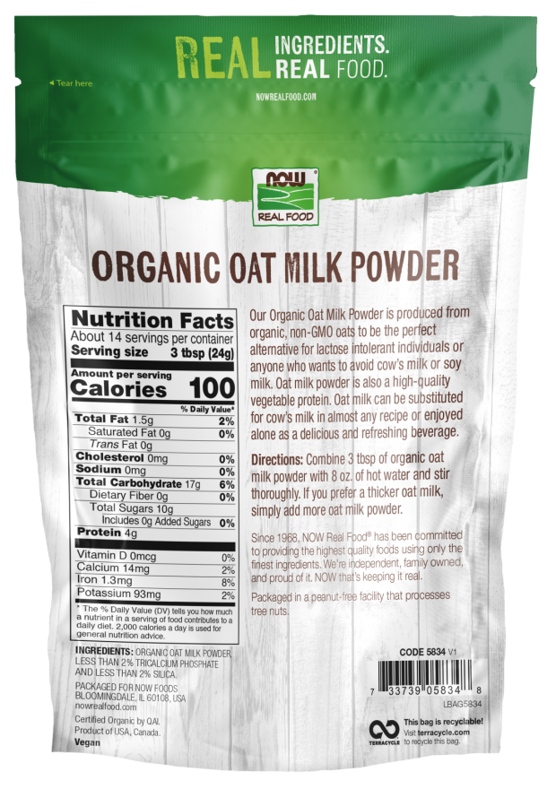 Organic Oat Milk Powder 120 oz