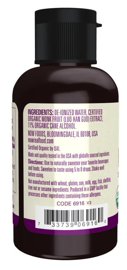 Organic Liquid Monk Fruit 8 fl oz