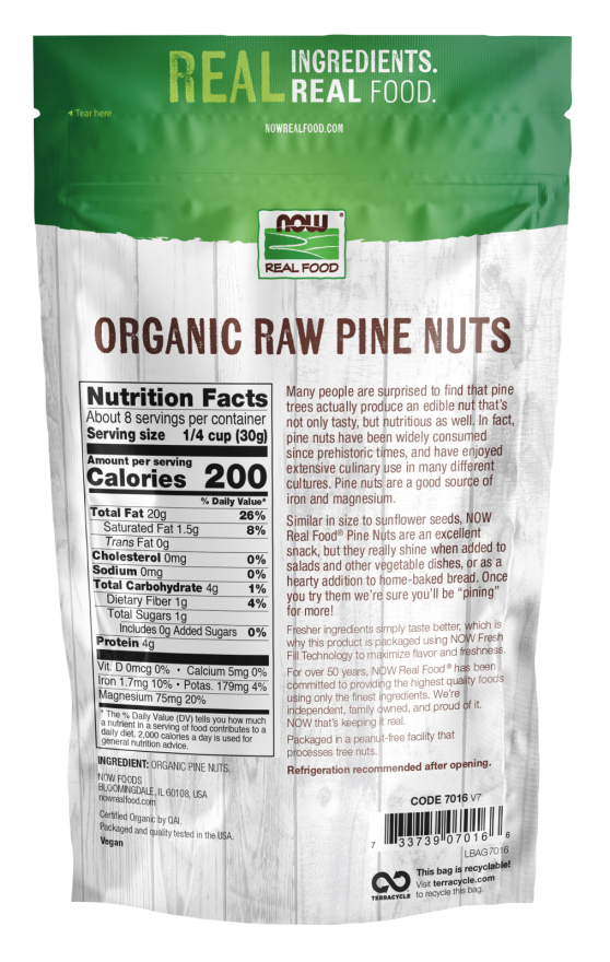 Organic Pine Nuts 8 oz