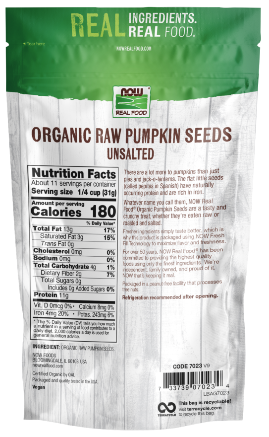 Organic Pumpkin Seeds Raw 12 oz