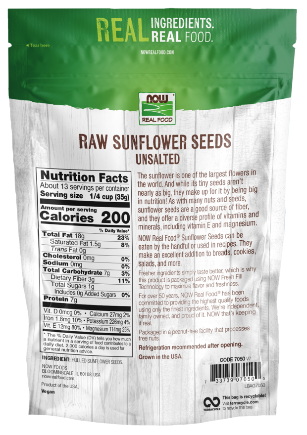 Sunflower Seeds Hulled Raw 1 lb