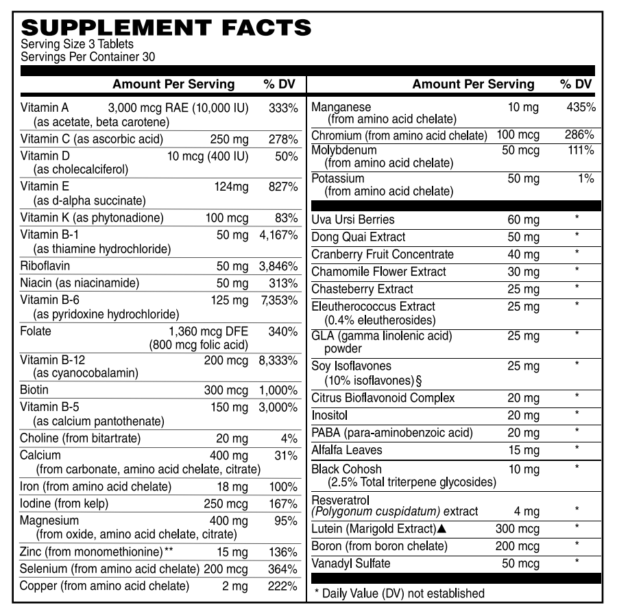 Active Woman's Multi 90 Tabs