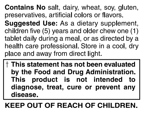 Children’s Acidophilus 1 Billion Probiotic 60 Chew Tabs