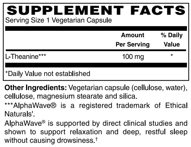 L Theanine 100mg 120 Caps