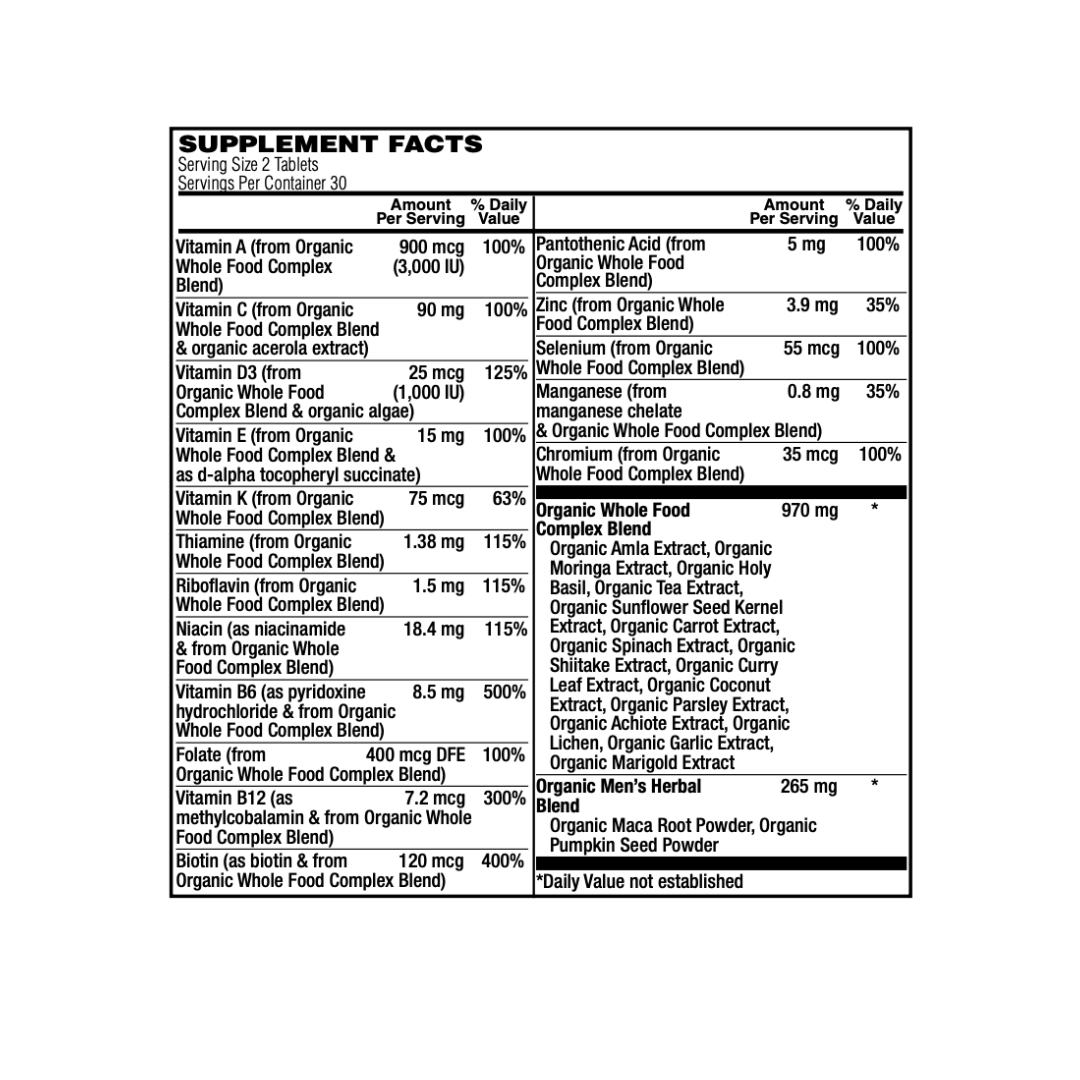 Organic Whole Food Men's Multi