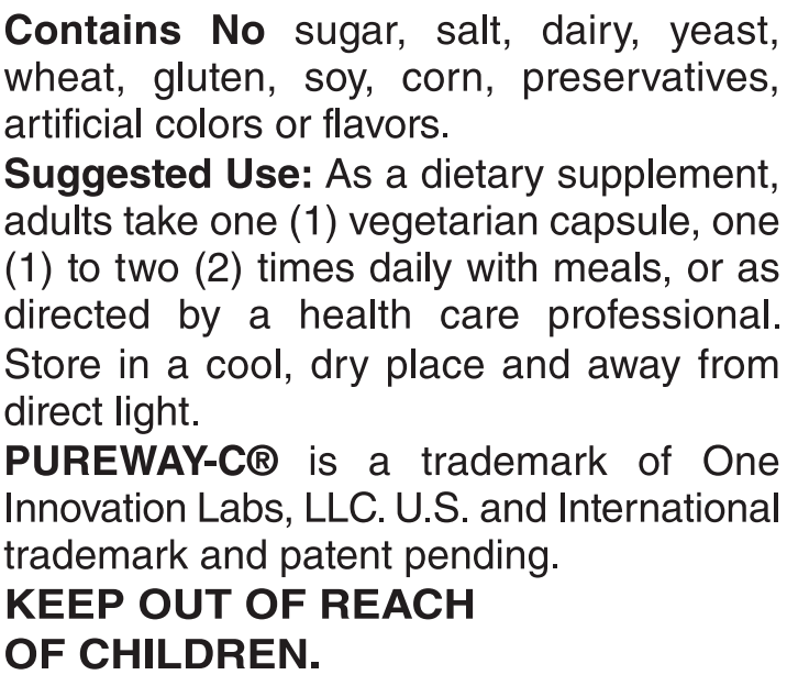 Vitamin C PureWay-C® 500mg 60 VCaps