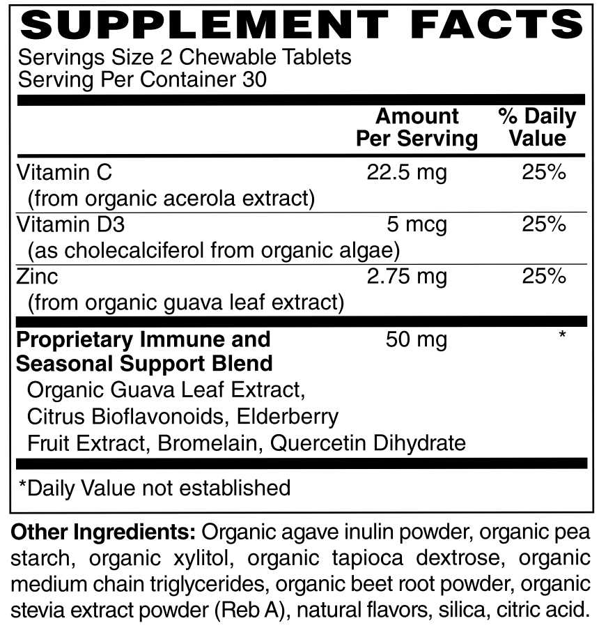 Organic Kids Immune & Seasonal Support