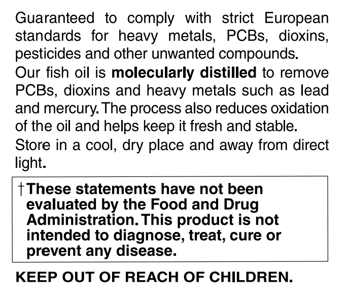 Ultra Omega 3 1000mg (Maximum Potency) 120 Softgels