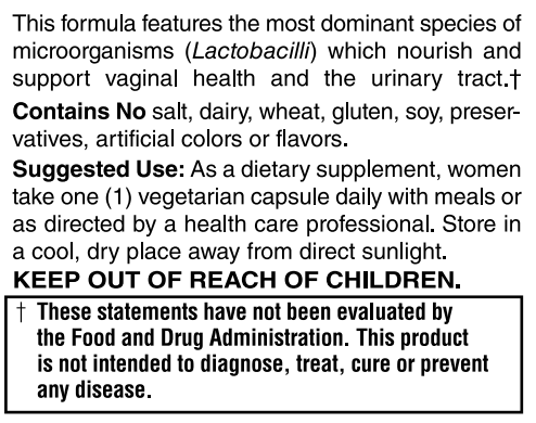 Women’s 15 Billion Probiotic Formula 30 VCaps