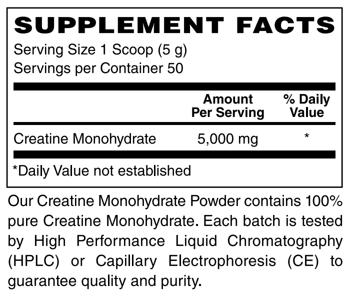 Creatine Monohydrate Powder 5000mg