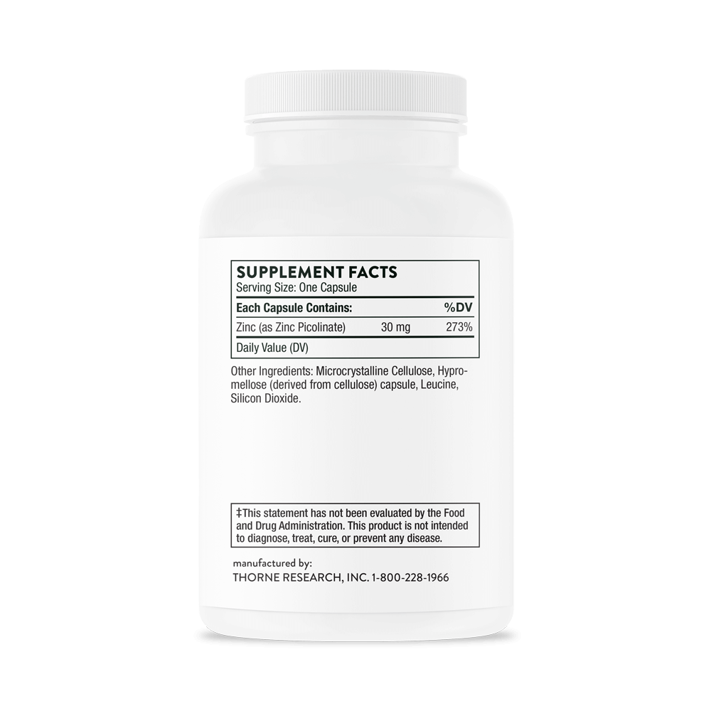 Zinc Picolinate 30 mg 180 Caps