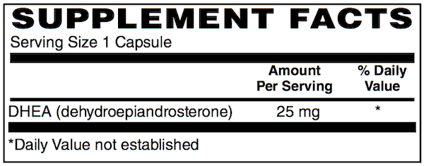 DHEA 25mg 60 Caps