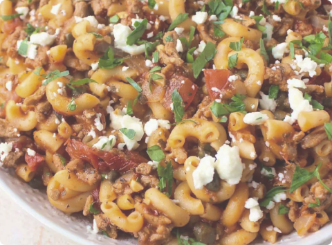 Greek Macaroni Pasta Salad