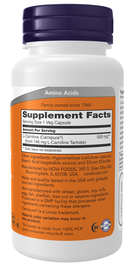 L Carnitine 500 MG  60 Caps