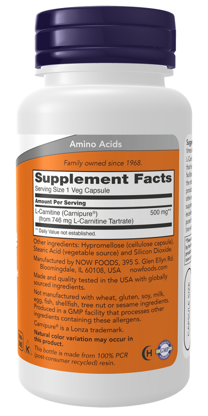 L Carnitine 500 MG  60 Caps