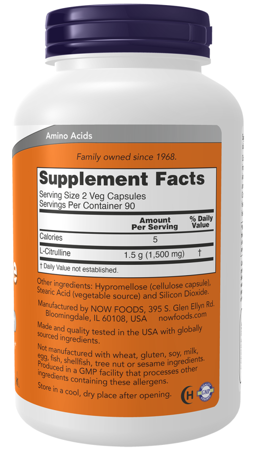 L-Citrulline 750 mg  90 Caps