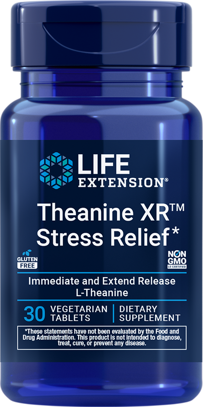 Theanine XR Stress Relief 30 Veg Tabs