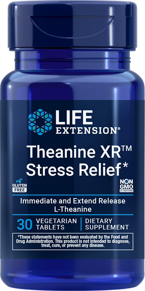 Theanine XR Stress Relief 30 Veg Tabs