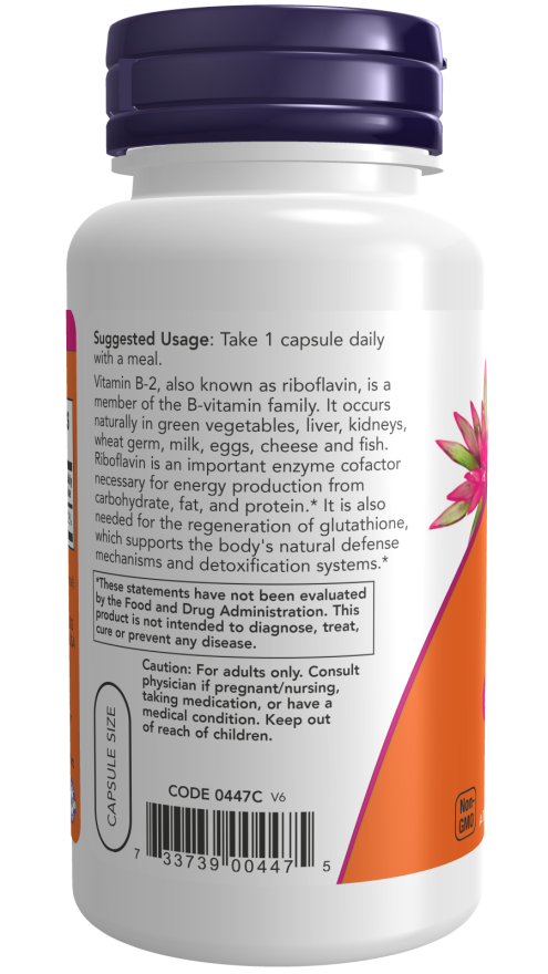 Vitamin B2 100mg  100 VCaps