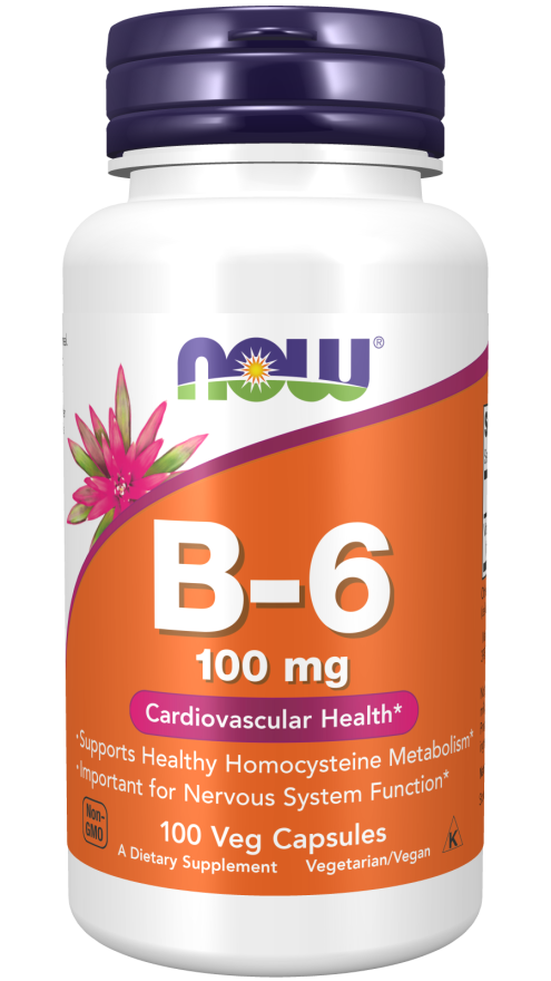 Vitamin B6 100 mg 100 Veg Caps