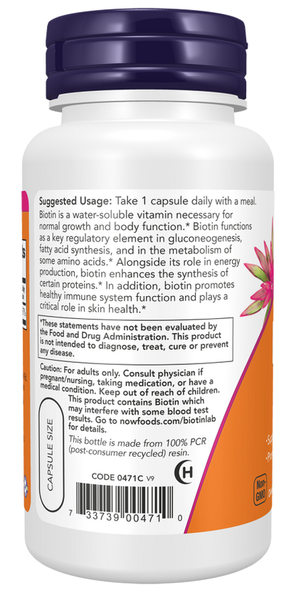 Biotin 5000 mcg 60 Veg Caps