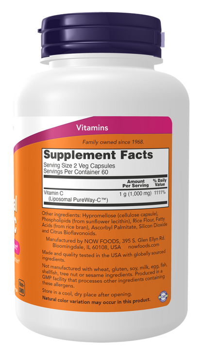 Liposomal Vitamin C 120 Veg Caps