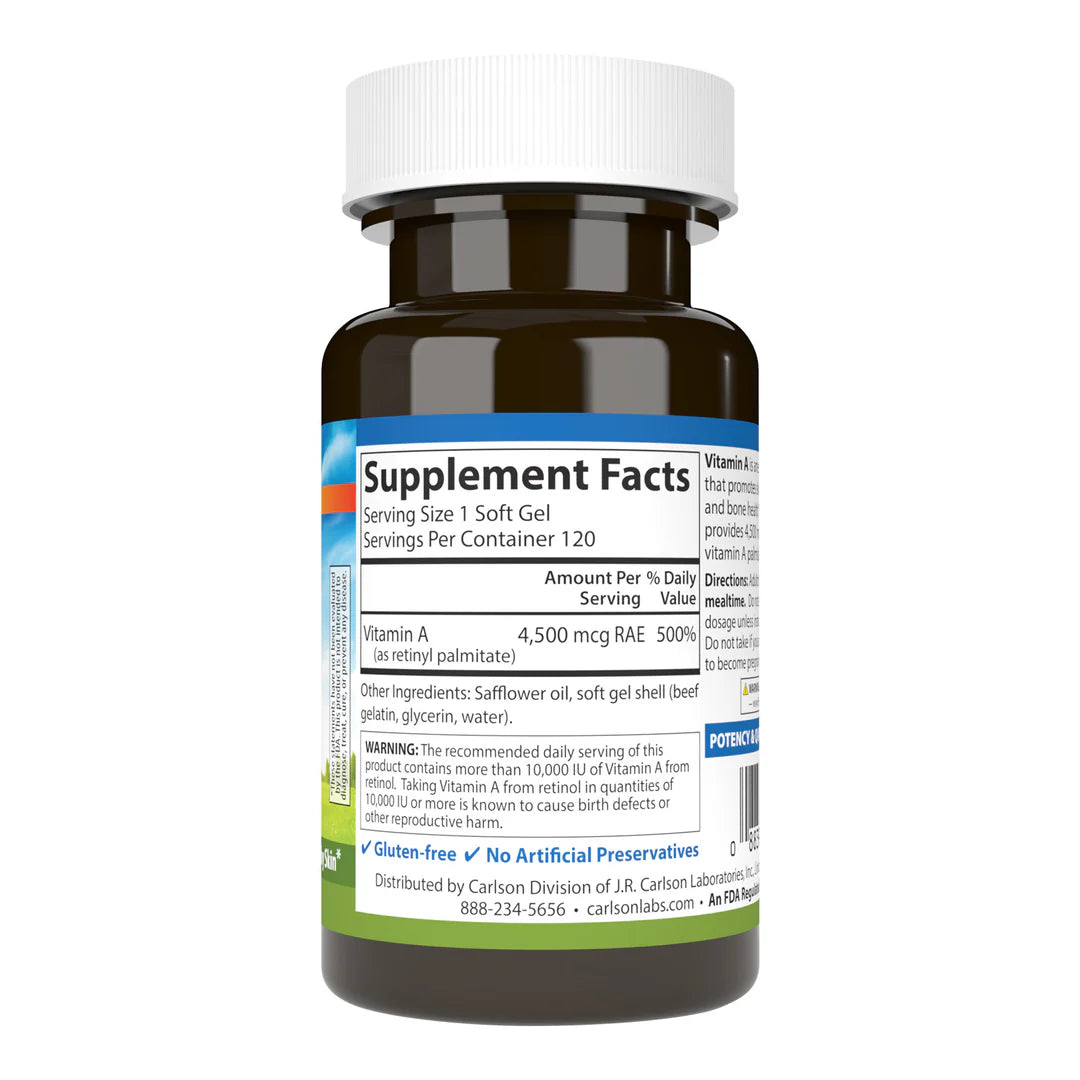 Vitamin A Palmitate 15000IU  120 Softgels