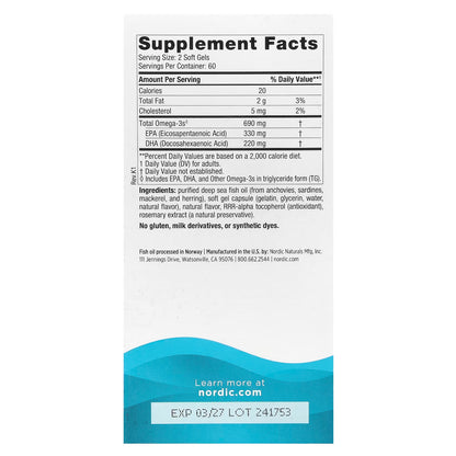 Omega-3 Lemon  120 SG