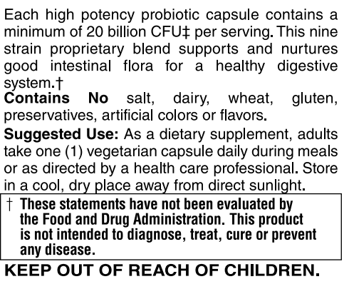 20 Billion Probiotic 60 VCaps