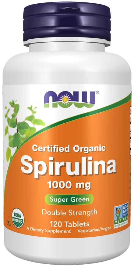 Double Strength Organic Spirulina 1000mg 120 tab