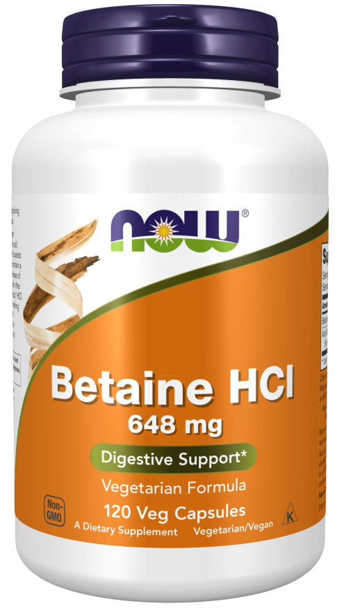 Betaine HCL 648mg  120 Veg Caps