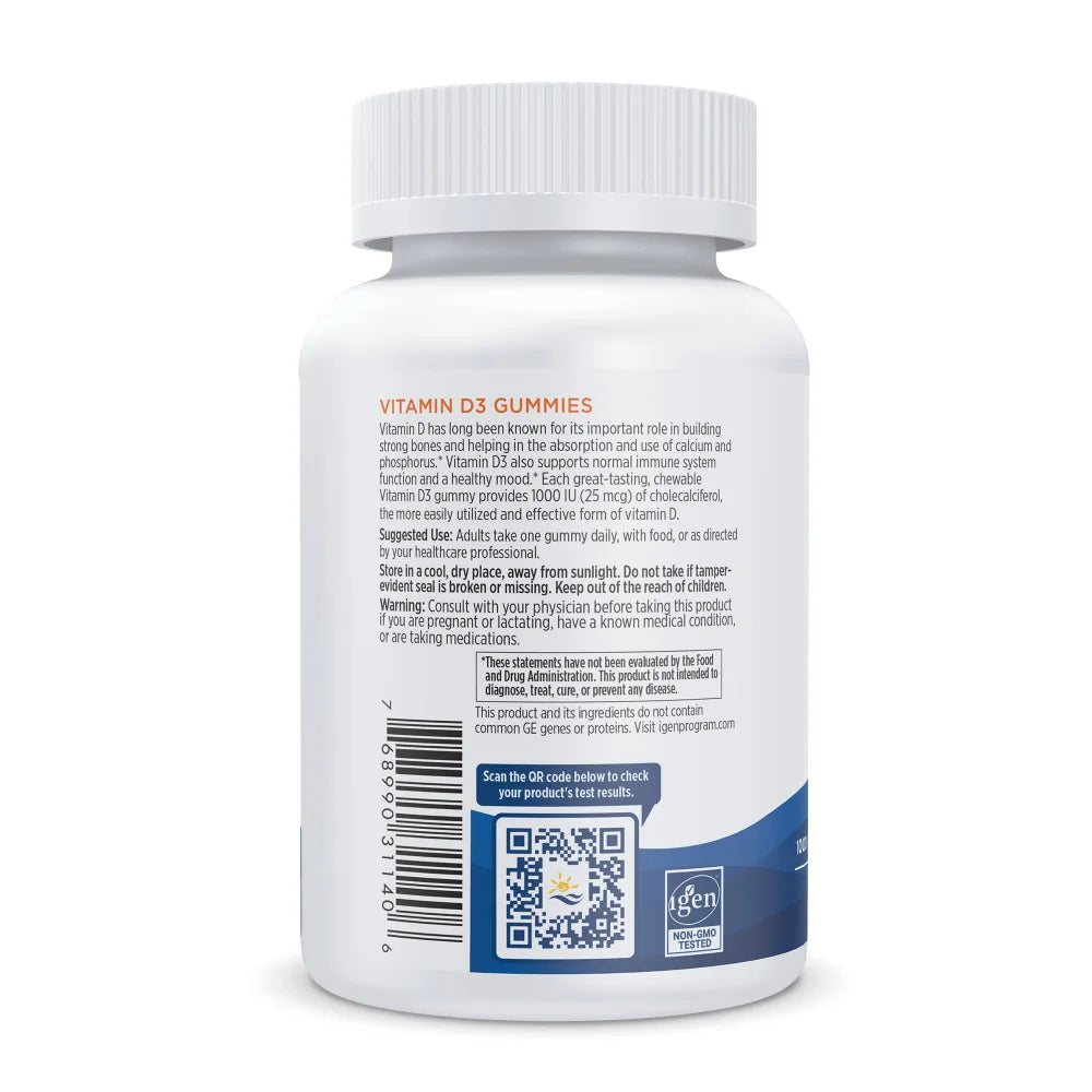 Vitamin D3 Gummies Wild Berry  60 Gummies