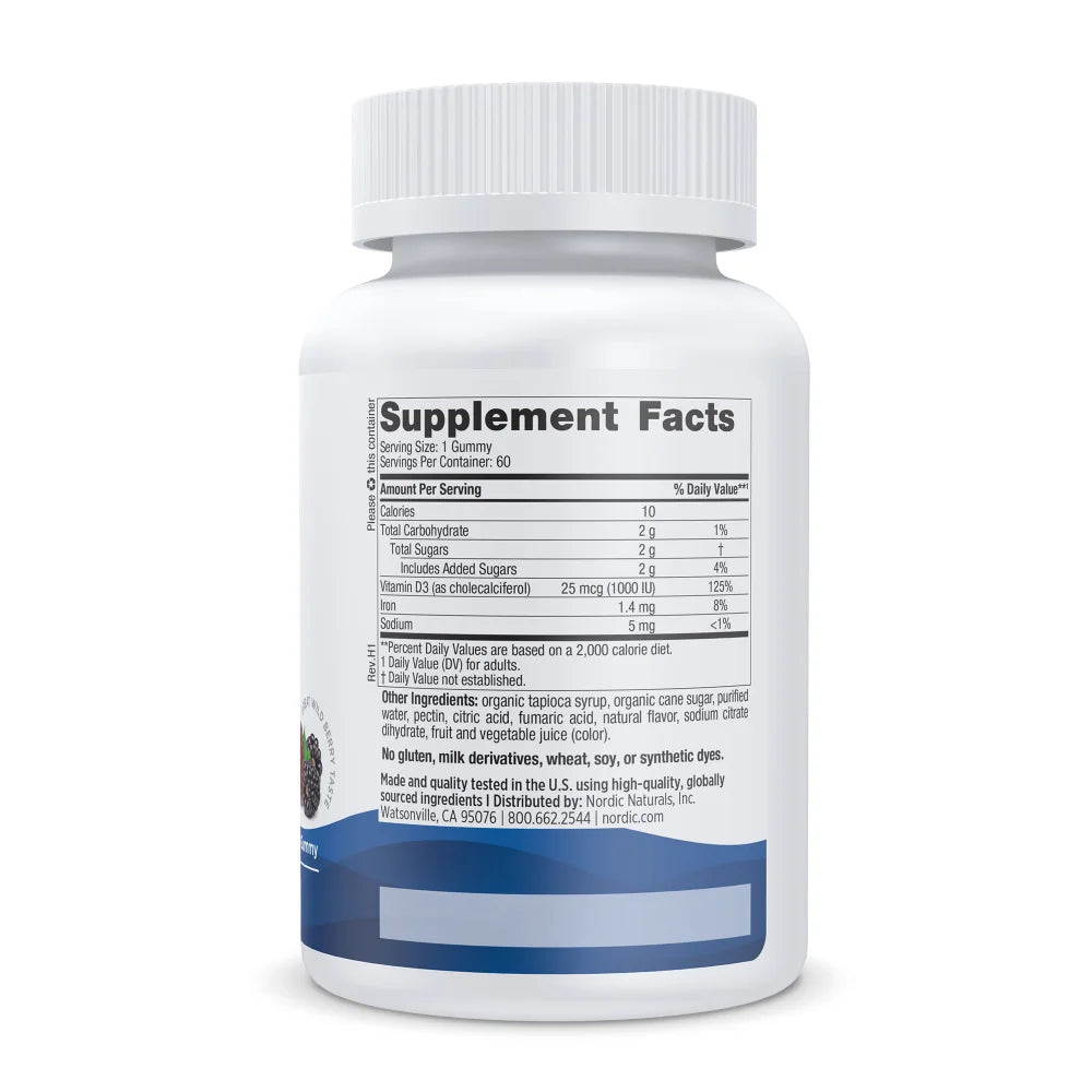 Vitamin D3 Gummies Wild Berry  60 Gummies