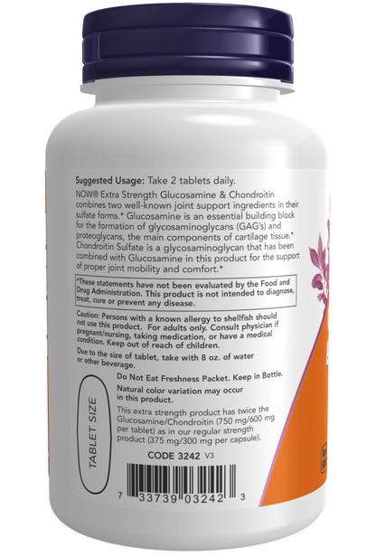 Extra Strength Glucosamine & Chondroitin  60 Tabs