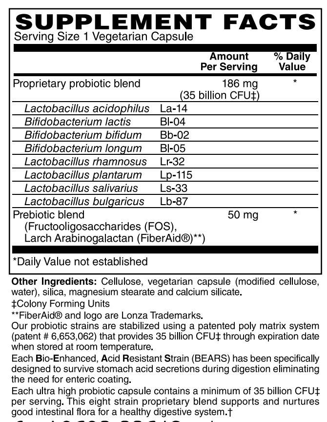 35 Billion Probiotic 30 VCaps