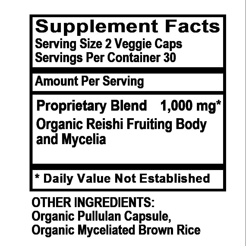 Reishi Mushrooms Organic 60 VCaps