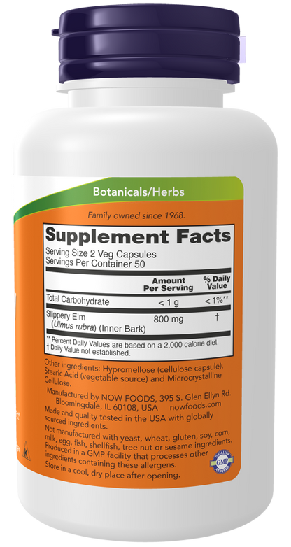 Slippery Elm 400mg  100 Veg Caps