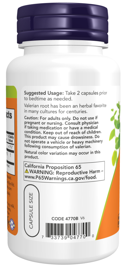 Valerian Root 500mg  250 Veg caps