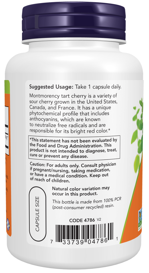 Tart Cherry 500mg  90 Veg Caps