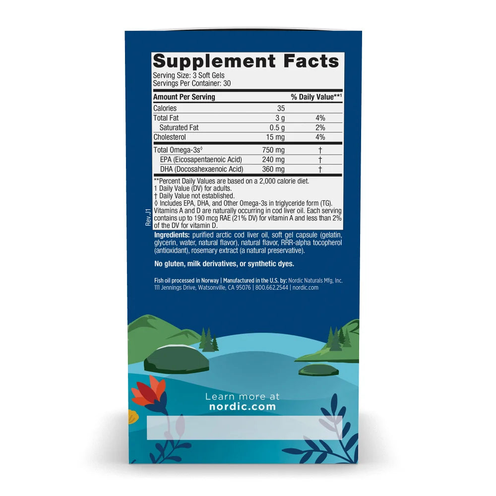 Arctic Cod Liver Oil  90 SG