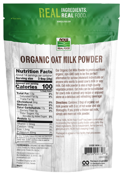 Organic Oat Milk Powder  120 oz