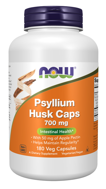 Psyllium Husk 700mg + Pectin  180 Caps