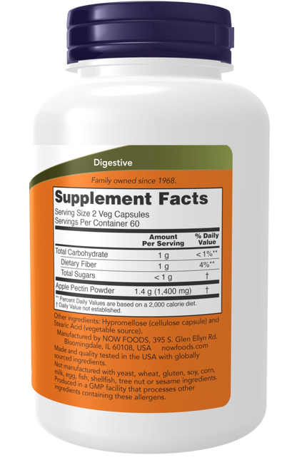 Apple Pectin 700mg  120 Veg Caps