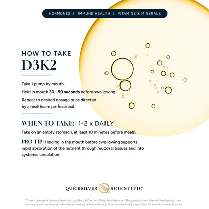 Nanoemulsified D 3 K 2  1.7 fl oz