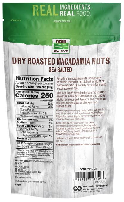 Macadamia Roasted + Salted  9 oz