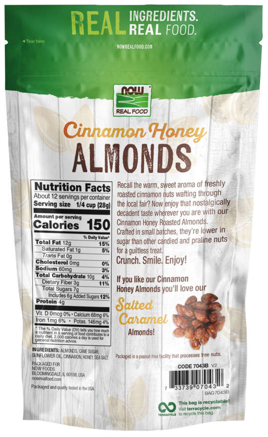 Cinnamon Honey Almonds 12 oz