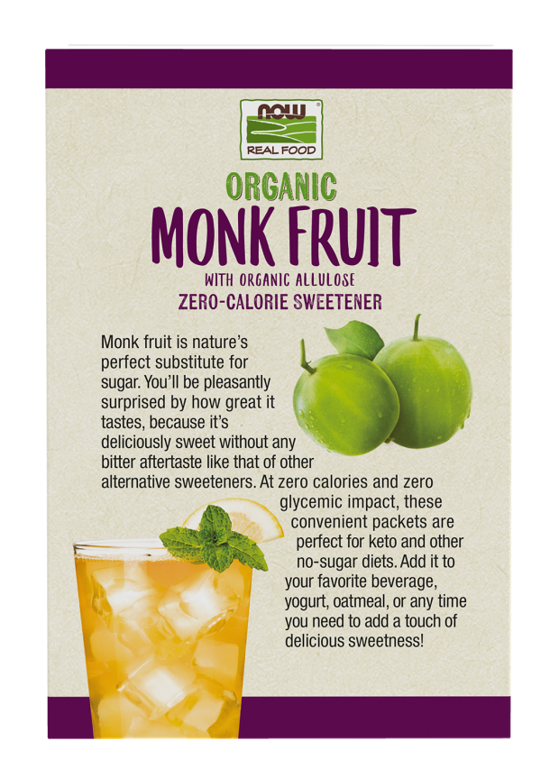 Organic Monk Fruit Keto Friendly   70 packets