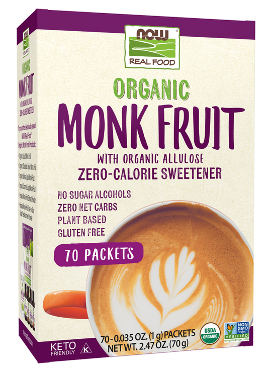 Organic Monk Fruit Keto Friendly   70 packets